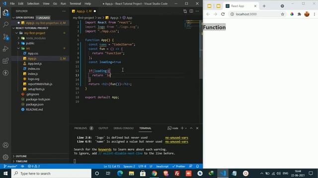 1.3 Expression & Conditionals in JSX || Module 1 || React Complete Guide - 2021 смотреть онлайн