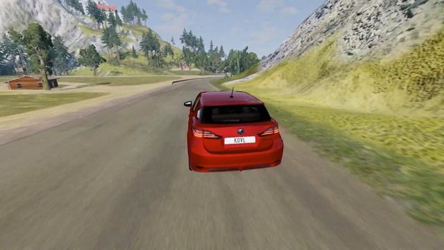 BeamNG Drive - Lexus CT200H [Steering Wheel gameplay] смотреть онлайн
