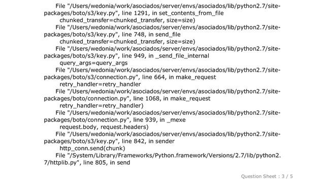 Django : Django collecstatic boto broken pipe on large file upload смотреть онлайн