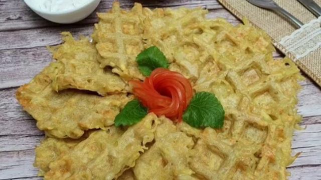 КАРТОФЕЛЬНЫЕ ВАФЛИ рецепт приготування в описах смотреть онлайн