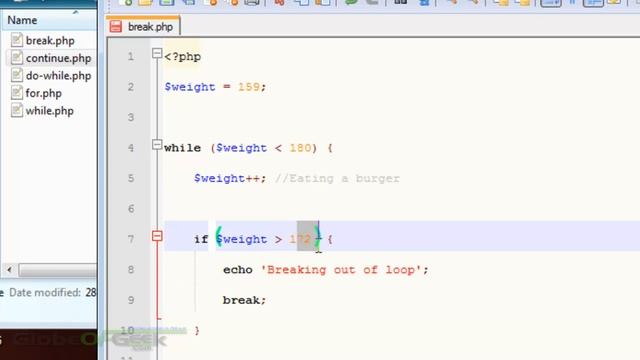 GoG's Guide PHP 39 - Break смотреть онлайн