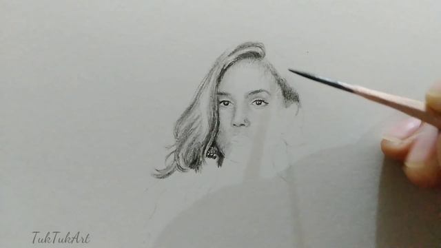 Girl With Earring Small Drawing | Tiny realistic Sketch| how to make ammazing work by safi смотреть онлайн