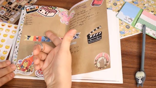 КАК Я ВЕДУ ЕЖЕДНЕВНИК || МАРТ'17 || КРАФТОВЫЙ РАЗВОРОТ