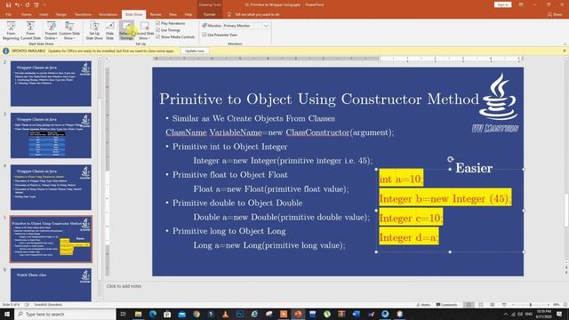 Primitive to Wrapper Conversion|Java|Lecture 32|Urdu|Hindi смотреть онлайн