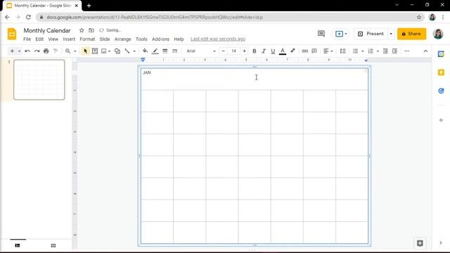 [TUTORIAL] Create a Printable Monthly 2022 CALENDAR in Google Slides (Easy!) смотреть онлайн