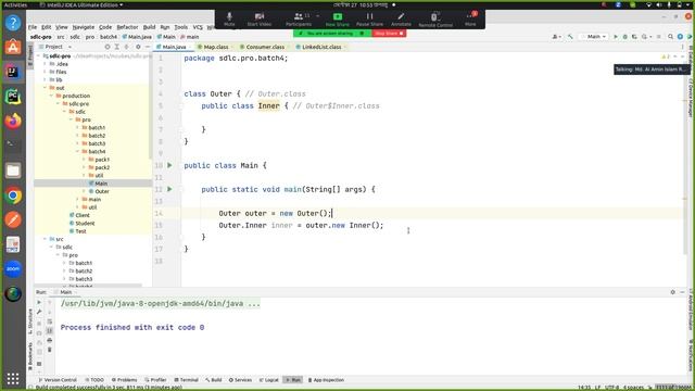 Nested class | Chapter-07 | Part-01 | Batch-04 смотреть онлайн