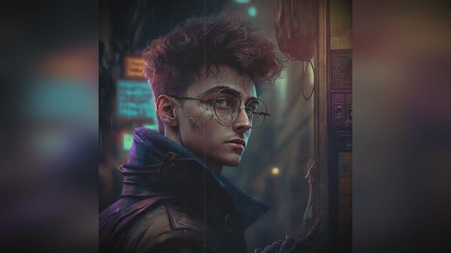 Гарри Поттер в Cyberpunk 2077 смотреть онлайн