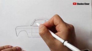 Как нарисовать машину ВАЗ - 2106 Бпан (Ахадов Эльнур )