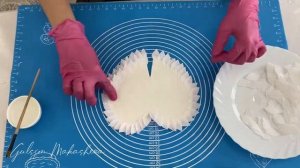 Крылья ангела из вафельной бумаги/ Қазақша рецепт/ Wafer Paper angel wings.
