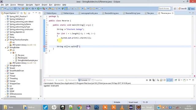 How to Reverse String in java смотреть онлайн