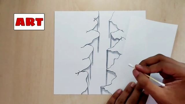#3D Crack Drawing On Paper - Optical Illustion,#ArtByApurv,#3DHole,#ILLUSTION,???❤️? смотреть онлайн