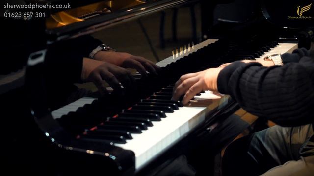 Lovely Yamaha C1 Black Baby Grand Piano at Sherwood Phoenix Piano Showroom смотреть онлайн