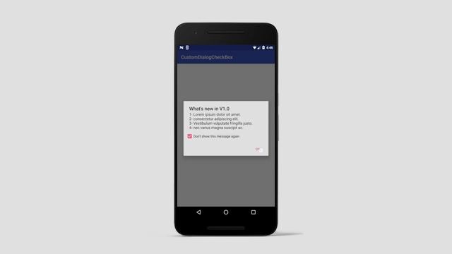 Android custom alertdialog with never show again checkbox (Demo) смотреть онлайн