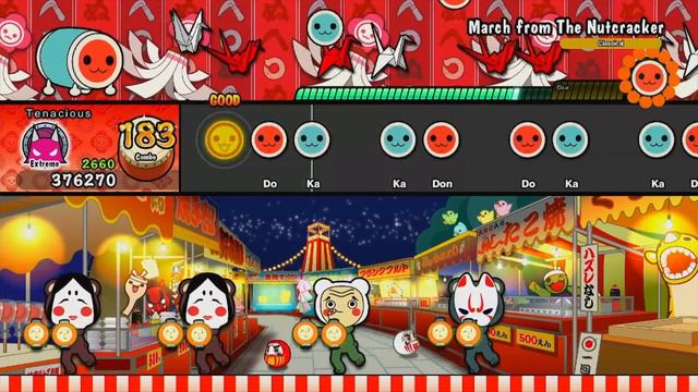 March from The Nutcracker (EXTREME) - Full Combo; Taiko no Tatsujin: Drum n' Fun смотреть онлайн