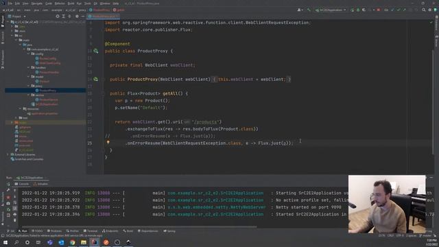 Spring Reactive - Lesson 3 - Handling errors when calling endpoints смотреть онлайн