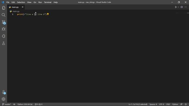 Raw Strings In Python смотреть онлайн