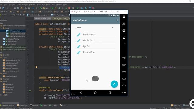 31 Metot Kontrolleri ve Test Verileri | Android Content Provider | Storage | Sqlite Dersleri смотреть онлайн