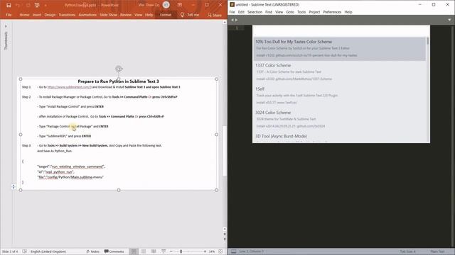 How To Run Python In Sublime Text 3 (Fully) смотреть онлайн