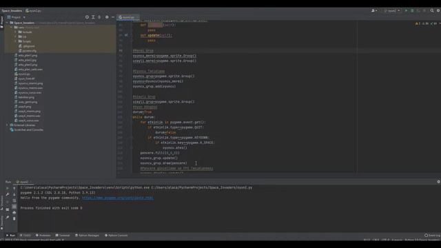 Python Oyun Geliştirme: Space Invaders - Oyuncu Mermi Sınıfı #5 смотреть онлайн