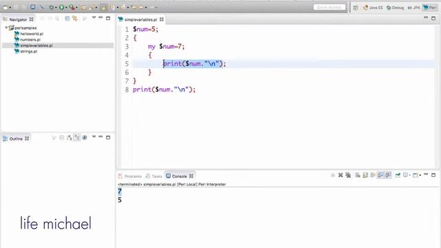 Lexical Variables in Perl смотреть онлайн