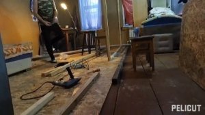 Перегородка из бруса и ОСП