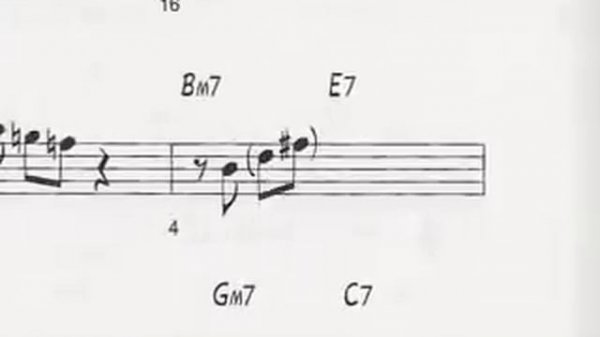 Animated Sheet Music: "Giant Steps" by John Coltrane