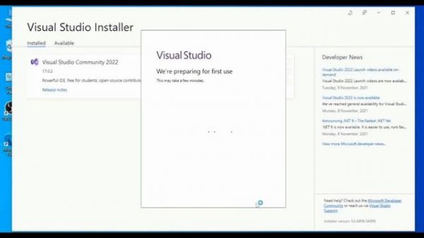 Download and Install  visual studio 2022 community and run a C# program.
