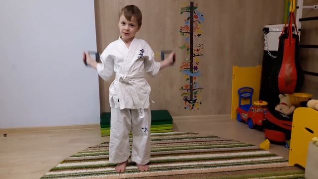 каратэ киокушинкай - занятия с эспандером смотреть онлайн