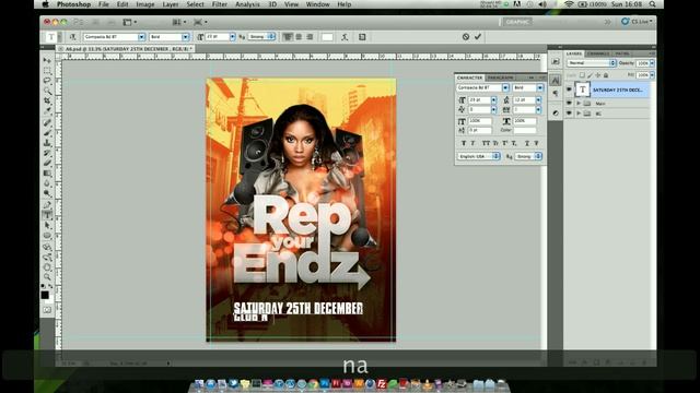 Photoshop Tutorial - Club Event Flyer Design смотреть онлайн
