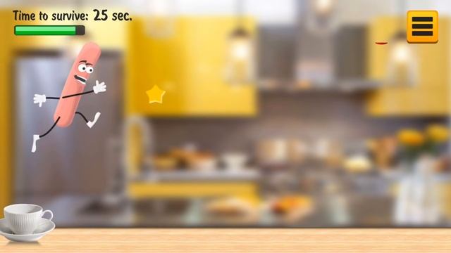 Новый раннер на iPhone и iPad! Обзор Sausage Run смотреть онлайн