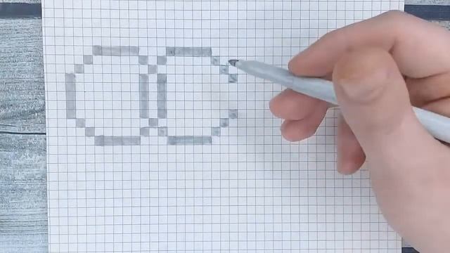 Как нарисовать значок машин AUDI / Рисунки по клеточкам - значки автомобилей марки АУДИ / Видео №4 смотреть онлайн