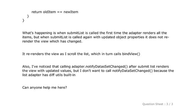 Android : ListAdapter not updating item in RecyclerView смотреть онлайн