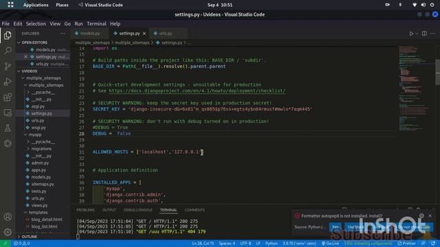 how to set allowed host in django смотреть онлайн