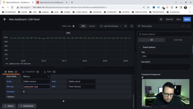 COMO CRIAR DASHBOARD NO GRAFANA A PARTIR DO ZABBIX | ESTUDANDO DEVOPS смотреть онлайн