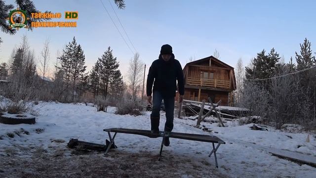 Обзор походной раскладушки/Кайф для ночевки в лесу/Таёжная постель смотреть онлайн