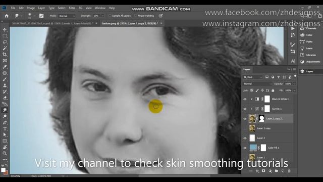 How to restore old photo in photoshop [Eng subtitle] | repair damaged photo in photoshop смотреть онлайн