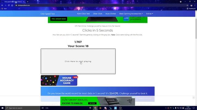 5 SECOND CLICK SPEED TEST. Cheetah смотреть онлайн