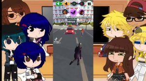 ☆•||Реакция ЛБ и СК на ТТ||Леди Баг и Супер-Кот||Gacha club Edition||•☆