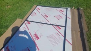 Разборный летний душ из профильной трубы своими руками.