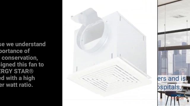 Broan-NuTone® Light Commercial ENERGY STAR® Ventilation Fans смотреть онлайн