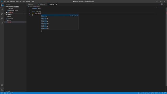 Getting started with VS Code Go смотреть онлайн