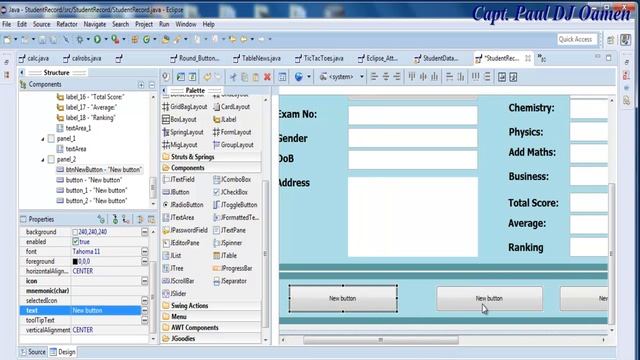 How to Create Student Record Management System in Java Eclipse - Part 1 of 2 смотреть онлайн
