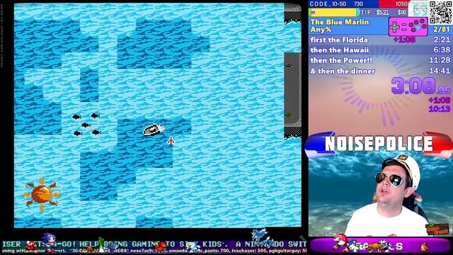 The Blue Marlin (Nintendo Entertainment System) - any% speedrun 9:25 смотреть онлайн
