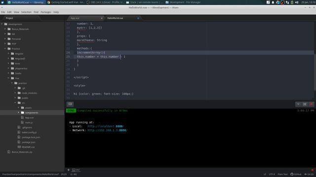 Learning Vue - #3 - V-Ifs, V-Fors, Methods and Events смотреть онлайн