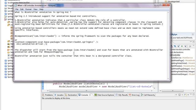 @CONTROLLER ANNOTATION IN SPRING MVC смотреть онлайн