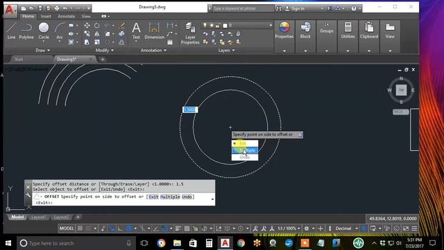 4A1 AutoCAD Intro Offset and Stretch смотреть онлайн