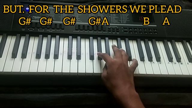 There shall be showers of blessing| Keyboard notes| piano player смотреть онлайн