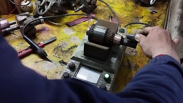 Как проверить якорь стартера или електро инструмента смотреть онлайн