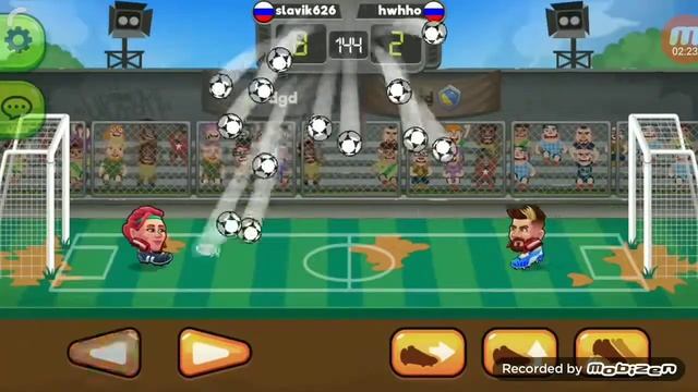 Играю с другом по сети в игру Head Ball 2 смотреть онлайн