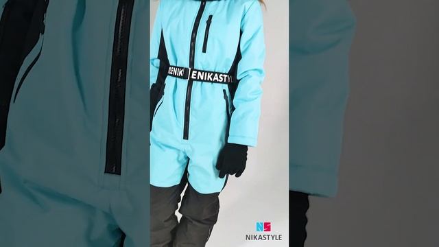 NikaStyle, зимний комбинезон 8з0422 (бирюзовый) смотреть онлайн
